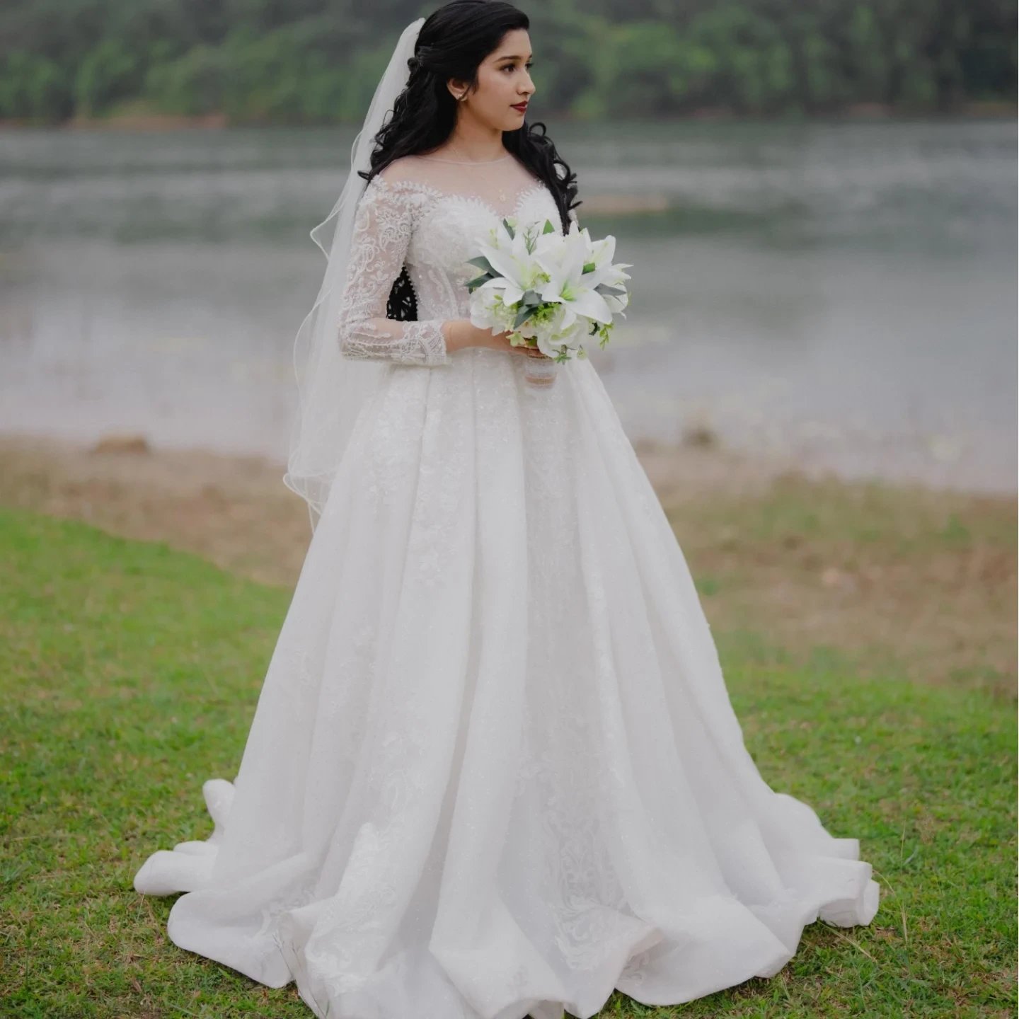 Benarasi brocade saree in ivory and gold — Snehalayaa Silks lookbook